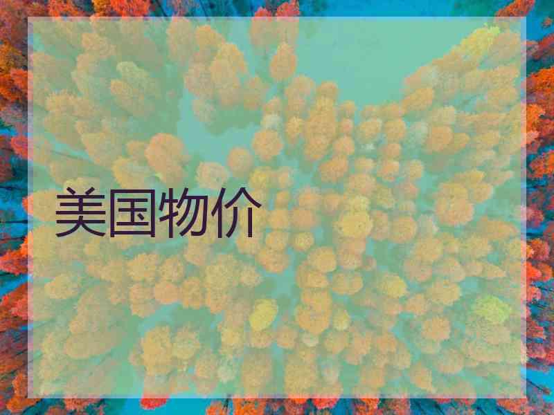 美国物价 美国物价