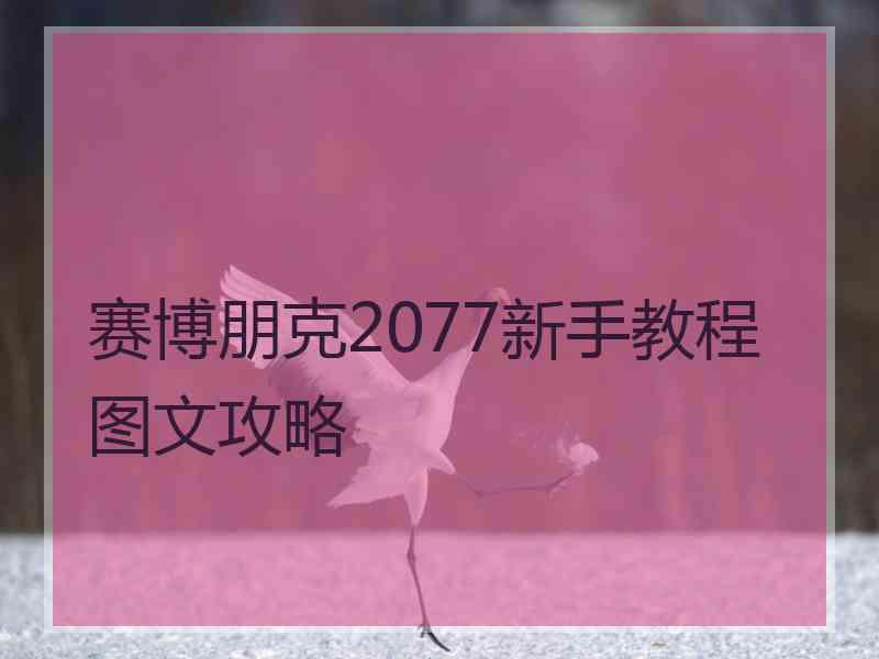 赛博朋克2077新手教程图文攻略 赛博朋克2077新手教程图文攻略