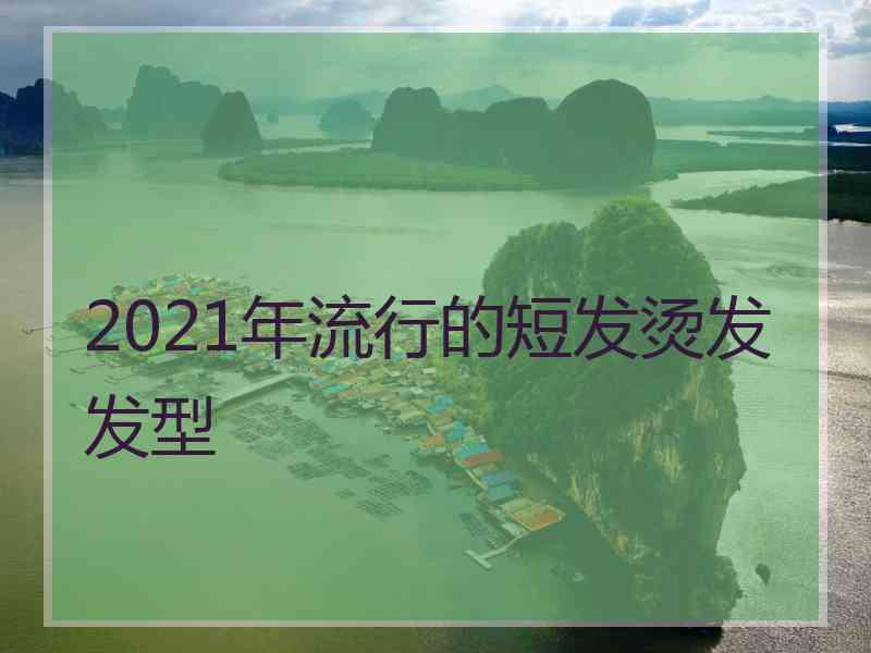 2021年流行的短发烫发发型