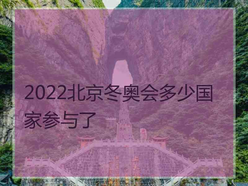 2022北京冬奥会多少国家参与了