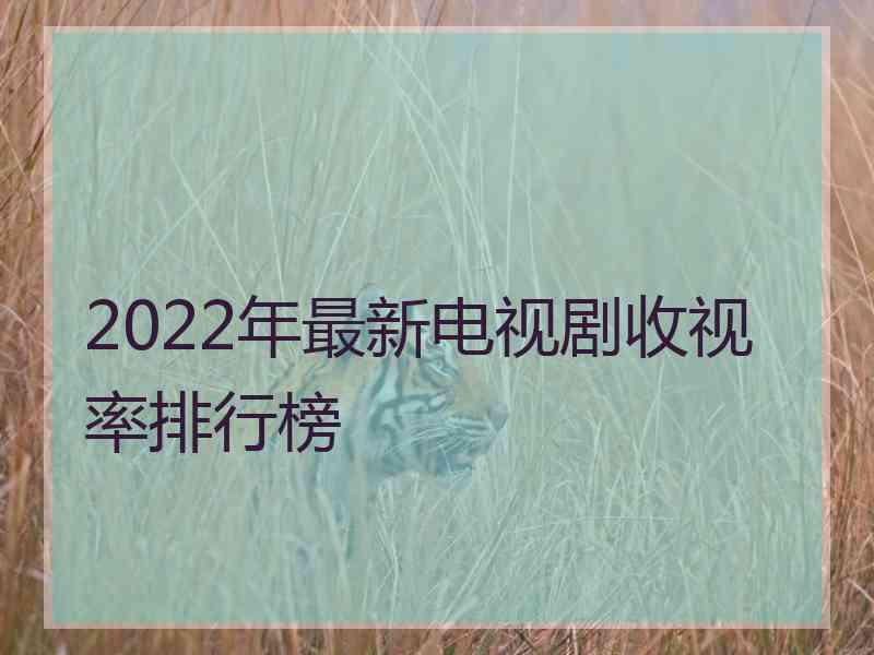 2022年最新电视剧收视率排行榜