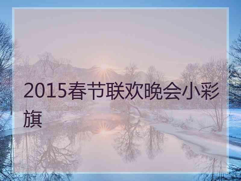 2015春节联欢晚会小彩旗