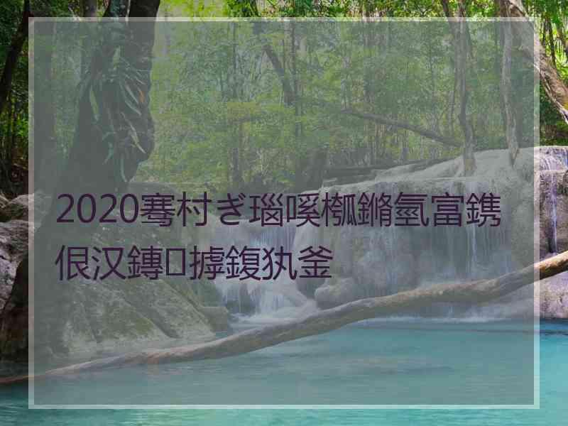 2020骞村ぎ瑙嗘槬鏅氫富鎸佷汉鏄摢鍑犱釜