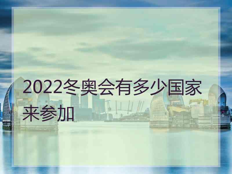 2022冬奥会有多少国家来参加