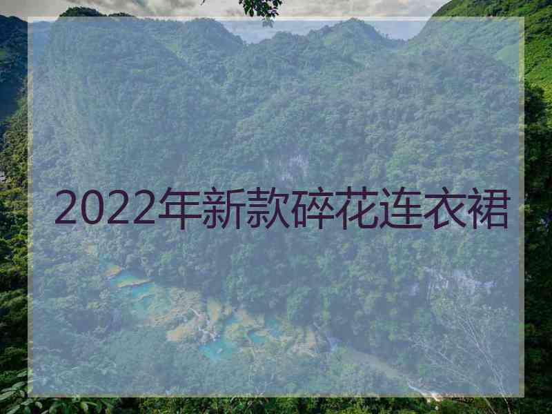 2022年新款碎花连衣裙