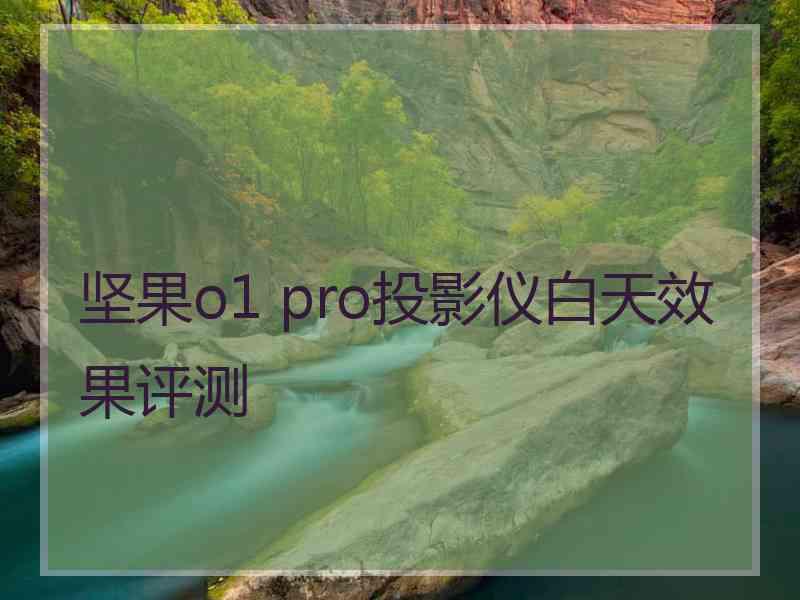 坚果o1 pro投影仪白天效果评测