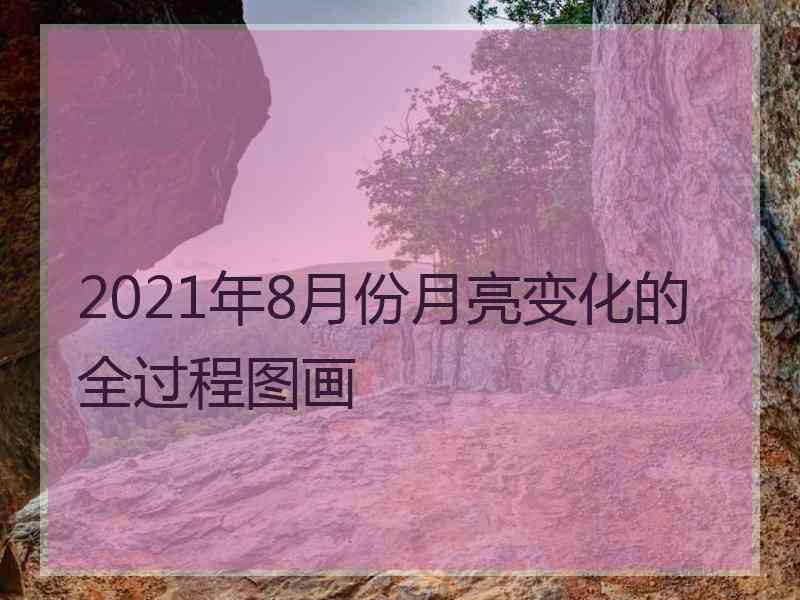 2021年8月份月亮变化的全过程图画