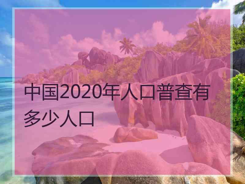 中国2020年人口普查有多少人口