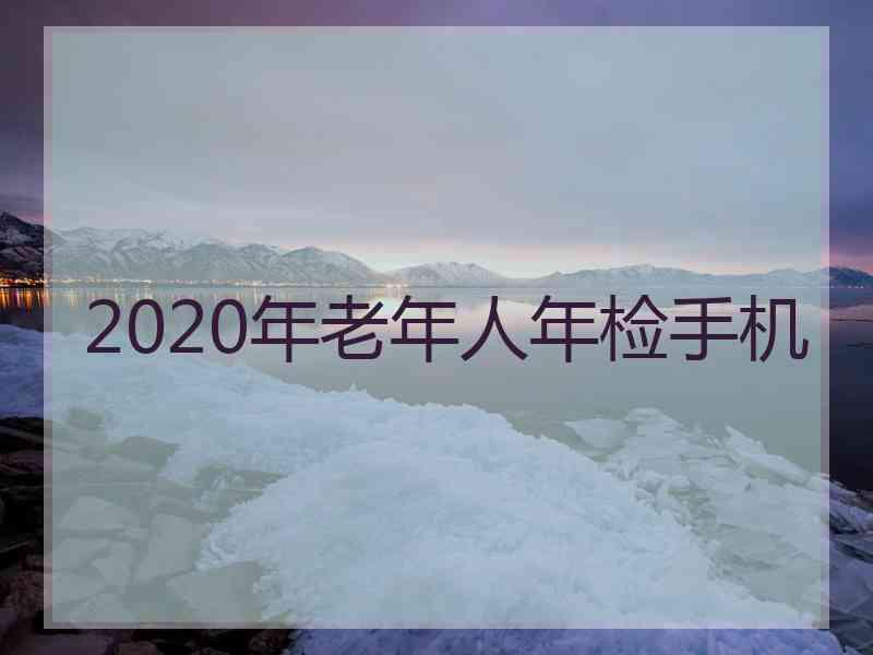 2020年老年人年检手机