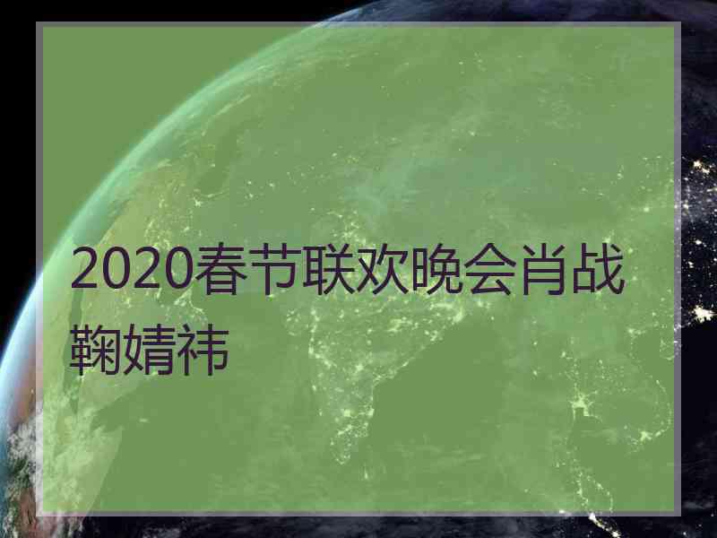 2020春节联欢晚会肖战鞠婧祎