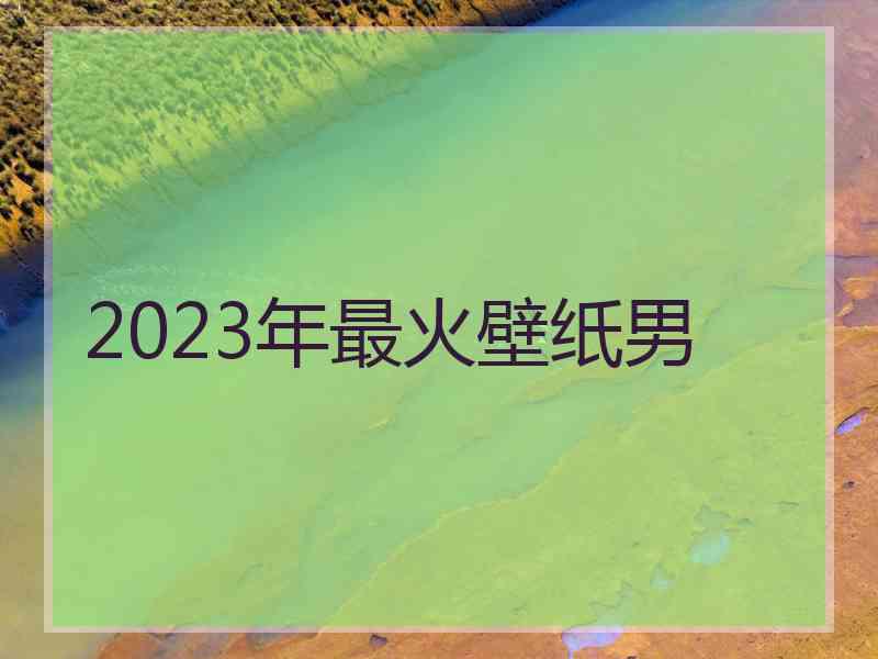 2023年最火壁纸男