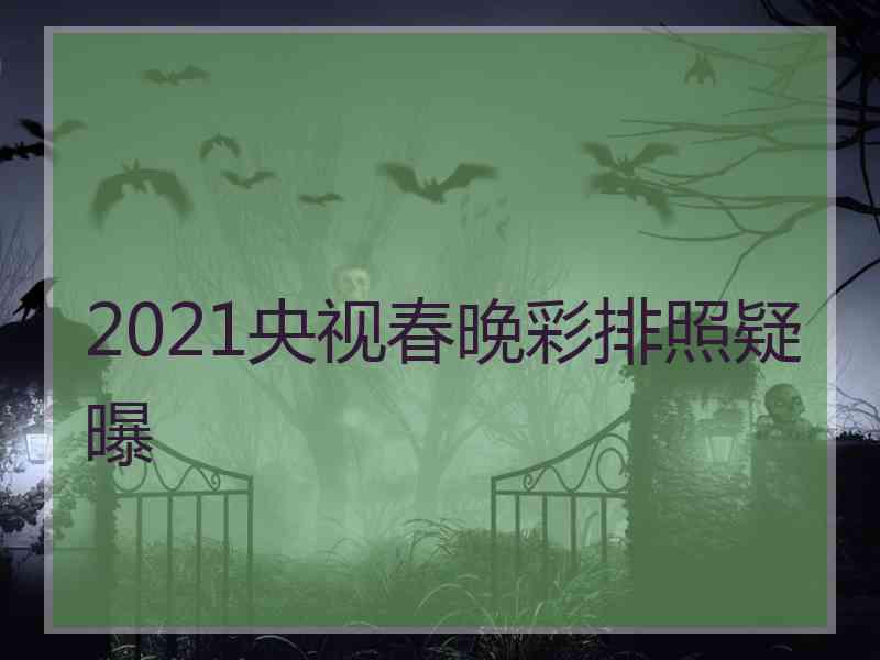 2021央视春晚彩排照疑曝