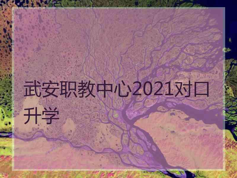 武安职教中心2021对口升学