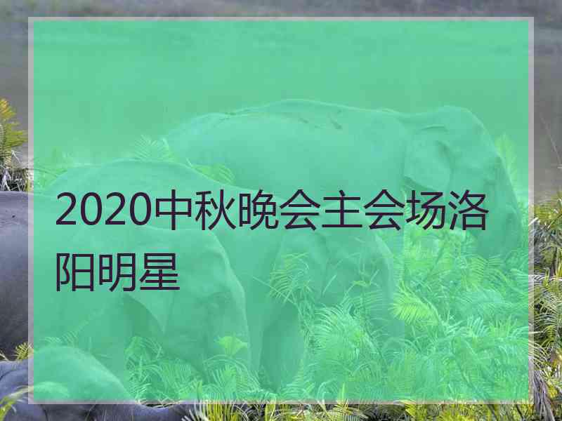 2020中秋晚会主会场洛阳明星