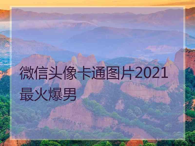 微信头像卡通图片2021最火爆男