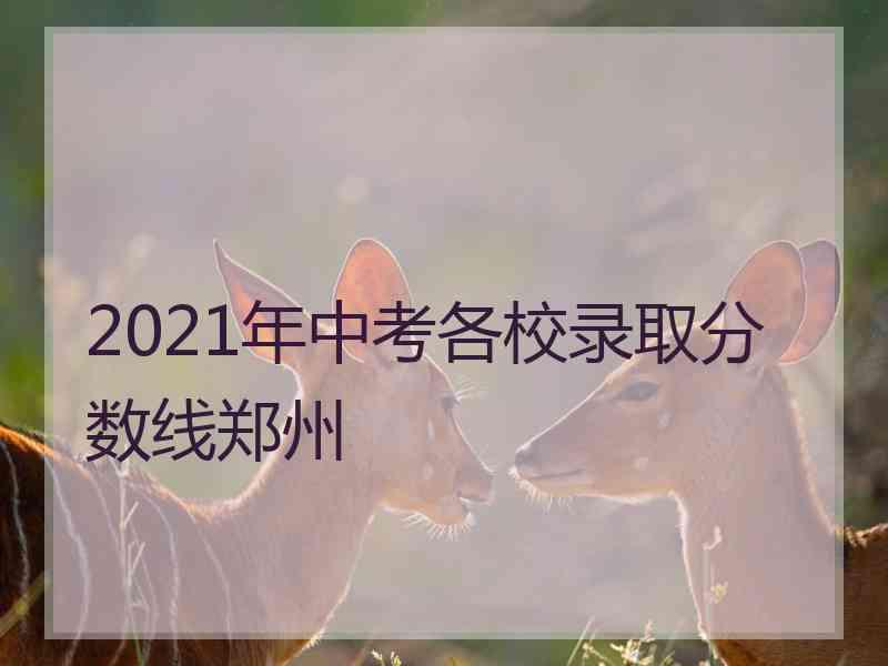 2021年中考各校录取分数线郑州