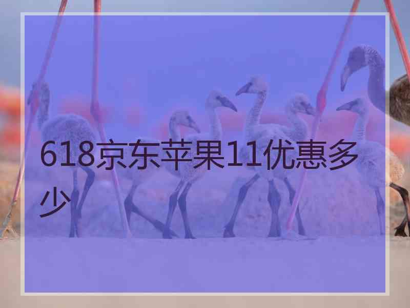 618京东苹果11优惠多少