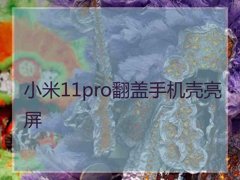 小米11pro翻盖手机壳亮屏