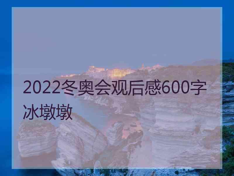 2022冬奥会观后感600字冰墩墩