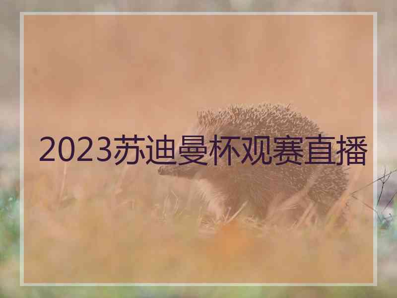 2023苏迪曼杯观赛直播