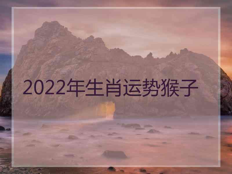 2022年生肖运势猴子