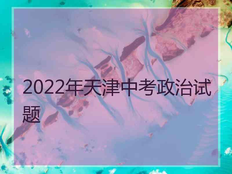 2022年天津中考政治试题