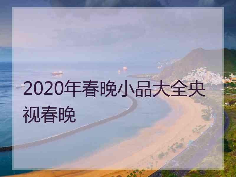 2020年春晚小品大全央视春晚