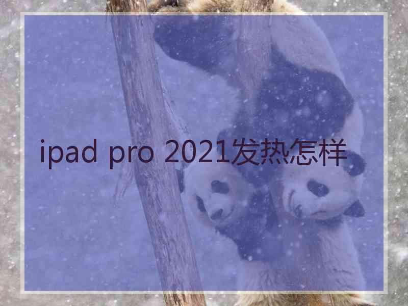 ipad pro 2021发热怎样