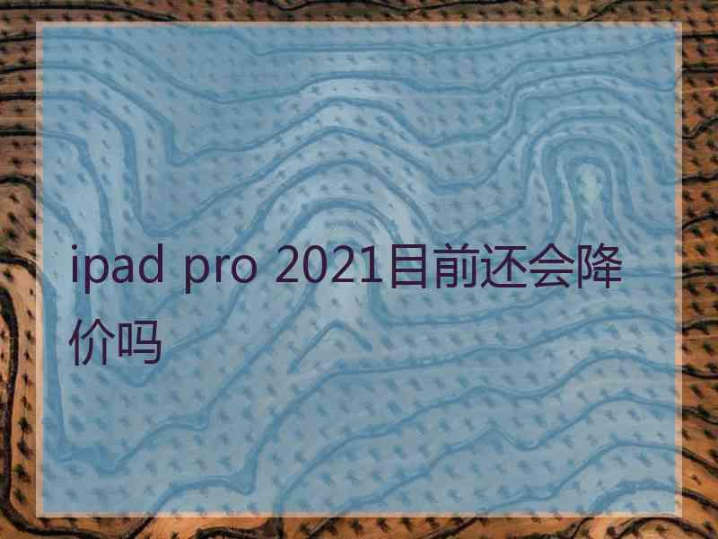 ipad pro 2021目前还会降价吗