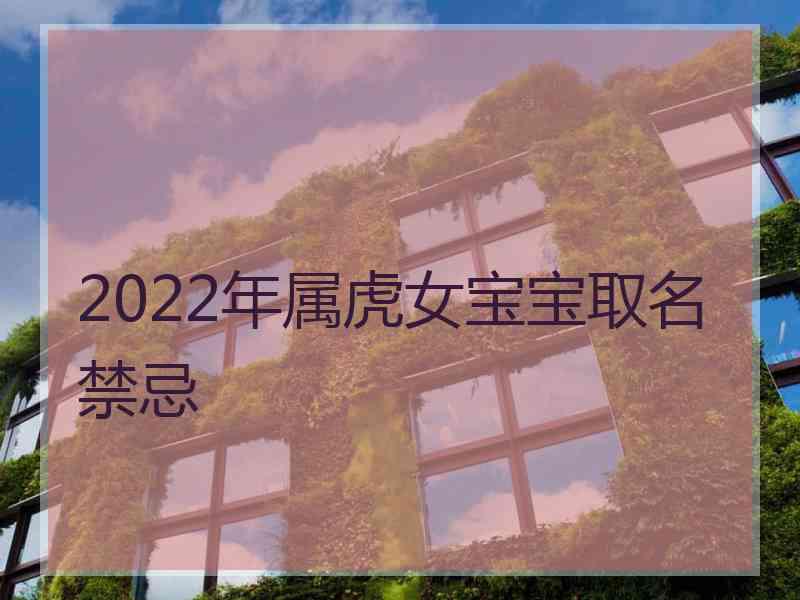 2022年属虎女宝宝取名禁忌