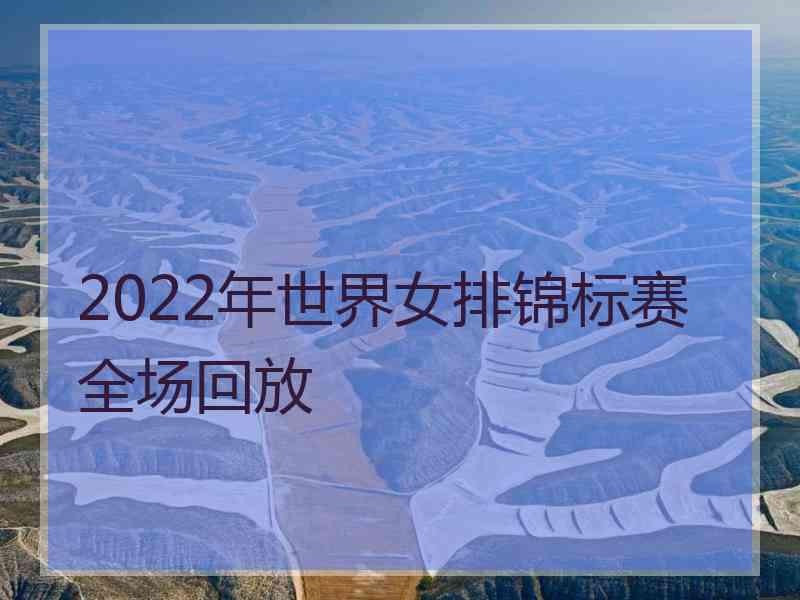 2022年世界女排锦标赛全场回放