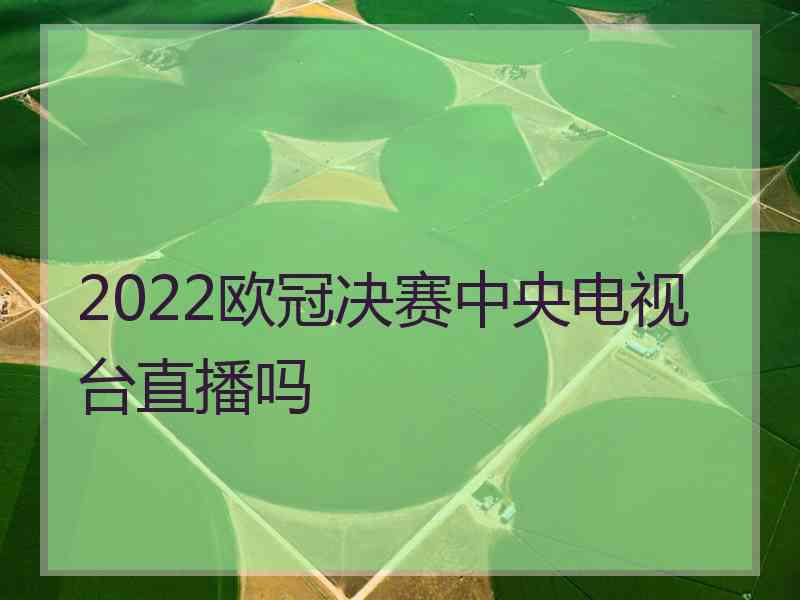 2022欧冠决赛中央电视台直播吗