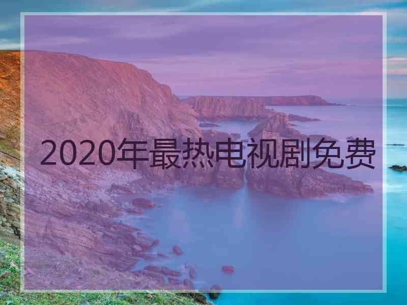 2020年最热电视剧免费