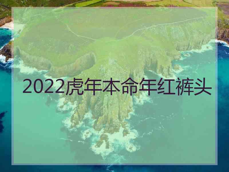 2022虎年本命年红裤头