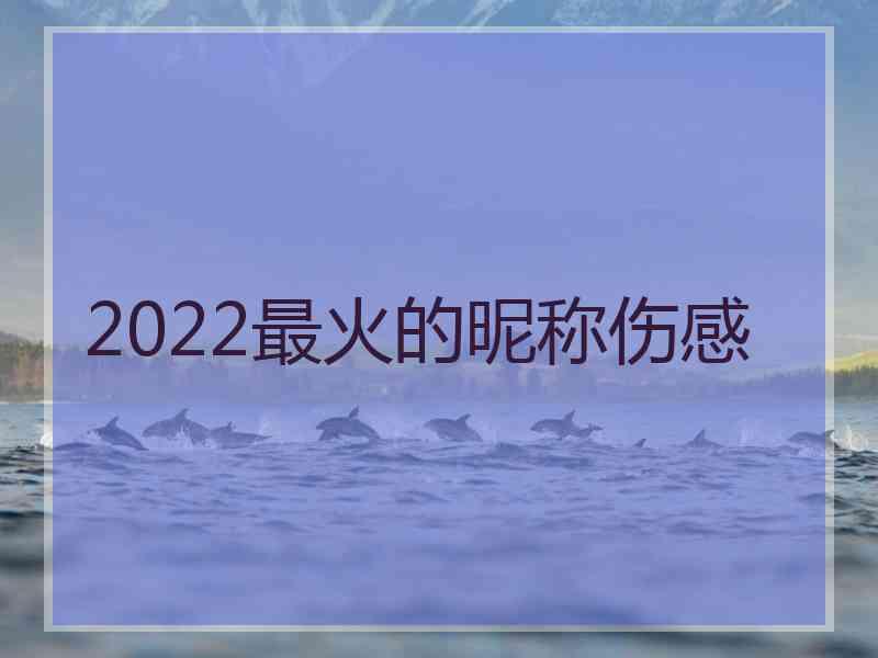 2022最火的昵称伤感