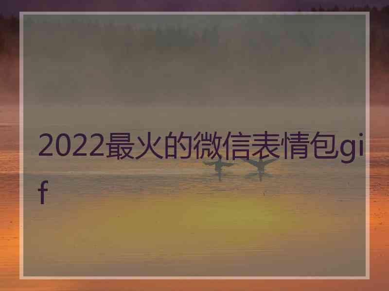 2022最火的微信表情包gif