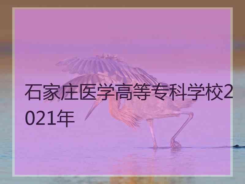 石家庄医学高等专科学校2021年