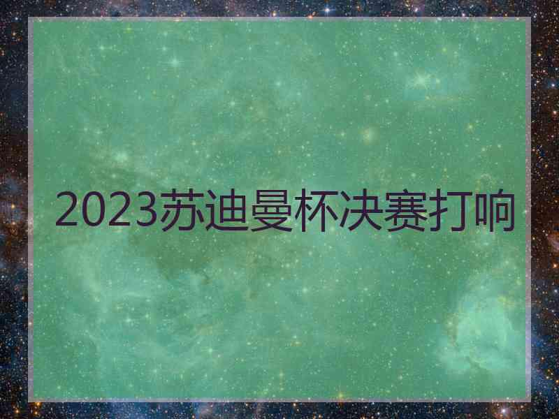 2023苏迪曼杯决赛打响