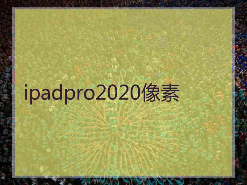 ipadpro2020像素