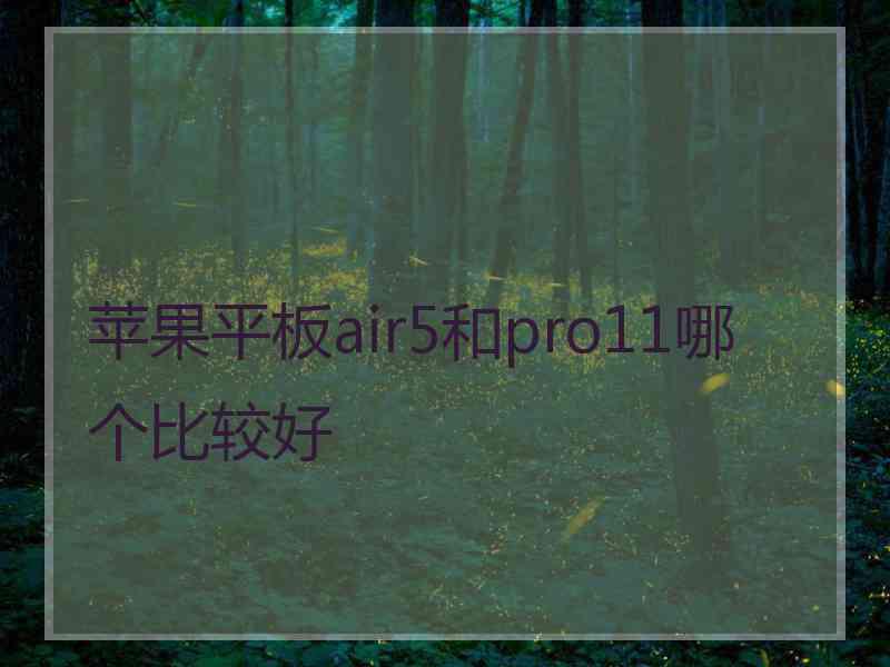 苹果平板air5和pro11哪个比较好