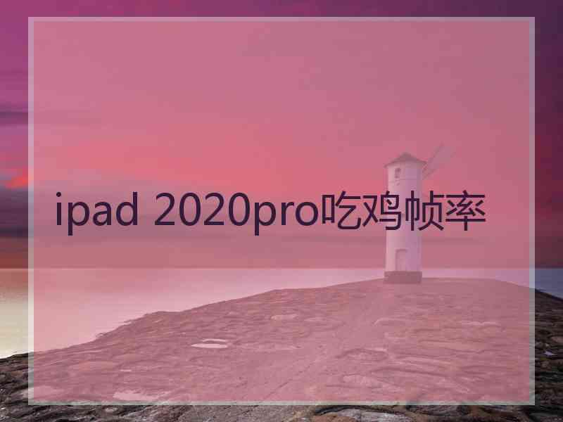 ipad 2020pro吃鸡帧率