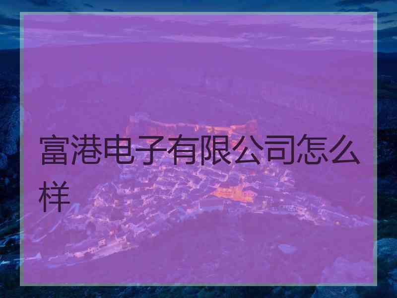 富港电子有限公司怎么样