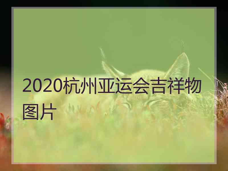 2020杭州亚运会吉祥物图片