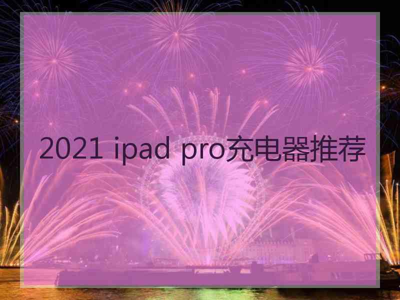 2021 ipad pro充电器推荐