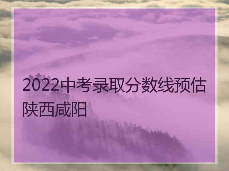 2022中考录取分数线预估陕西咸阳