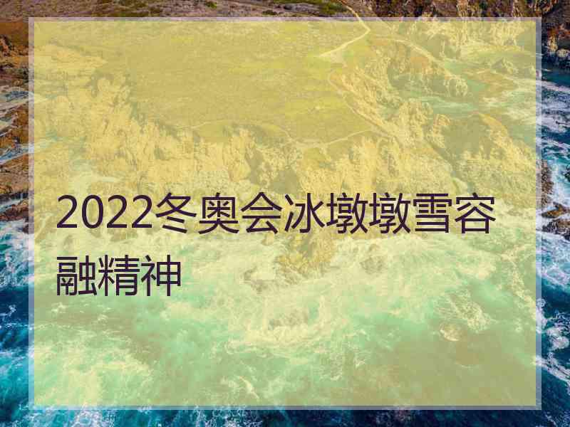 2022冬奥会冰墩墩雪容融精神