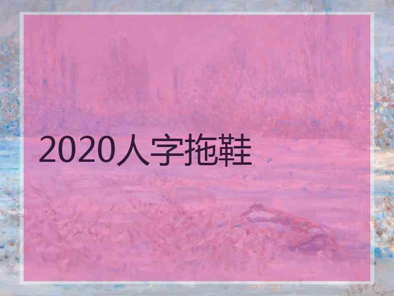 2020人字拖鞋