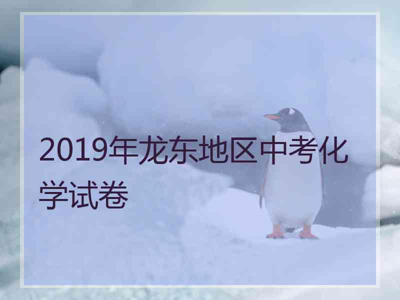 2019年龙东地区中考化学试卷