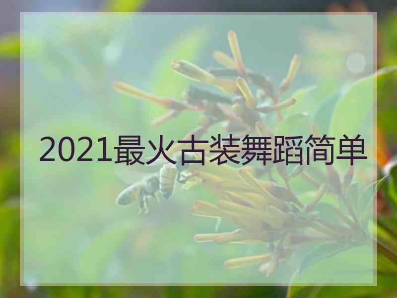 2021最火古装舞蹈简单