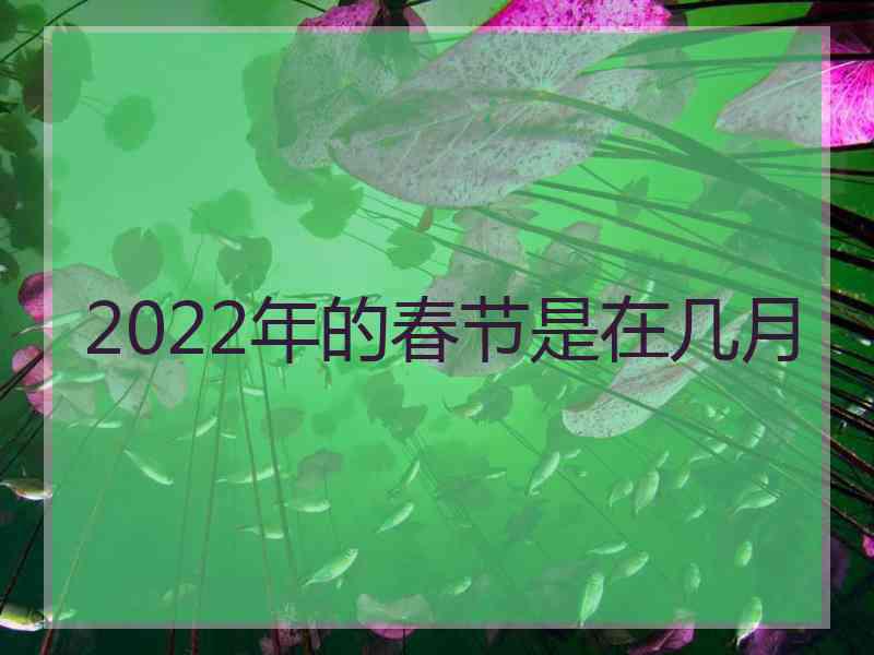 2022年的春节是在几月